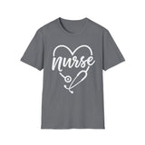 Nurse Heart Stethoscope T-Shirt