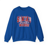 Santa's Favorite Nurse Sweatshirt — Christmas Stethoscope Heart Crewneck