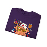 Thanksgiving Nurse Sweatshirt — Thankful Nurse Turkey Crewneck