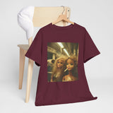 Funny Disgusting Doll face Meme Smoking T-Shirt