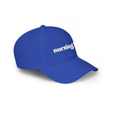 Nursing Life Cap — Embroidered Red Low-Profile Baseball Hat for Nurses