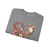 Nurse Mom Sweatshirt — Nurse by Day, Mom Always Floral Crewneck