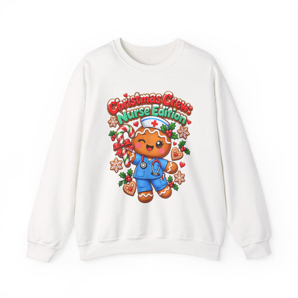 Gingerbread Nurse Sweatshirt — Christmas Crew: Nurse Edition
