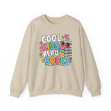 Reading teacher sweatshirt with Cool Kids Read Books graphic - view 3