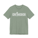 Orthodox Christian cross t-shirt in Sage by Peckwear