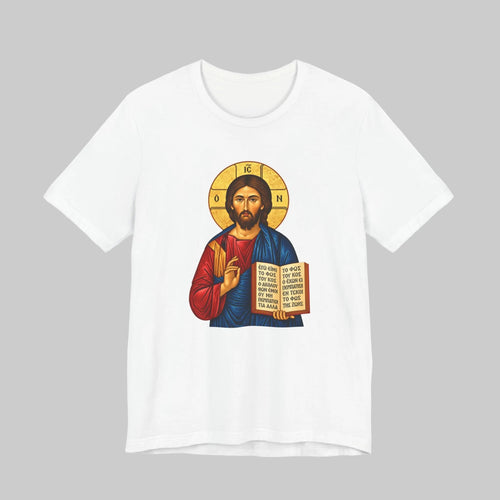 Orthodox Jesus icon shirt in White by Peckwear