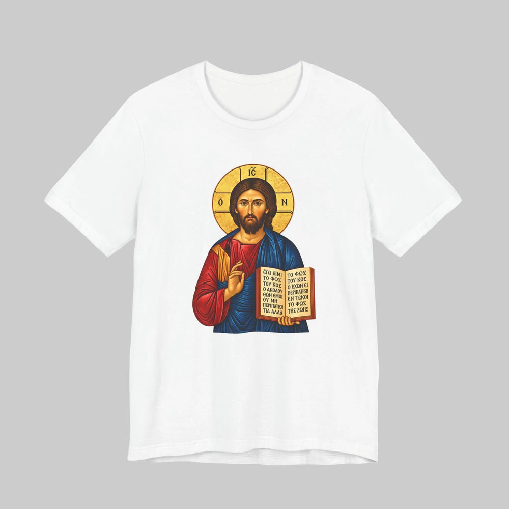 Orthodox Jesus icon shirt in White by Peckwear