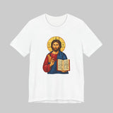 Orthodox Jesus icon shirt in White by Peckwear