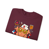 Thanksgiving Nurse Sweatshirt — Thankful Nurse Turkey Crewneck