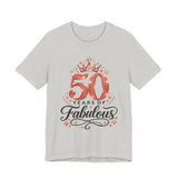 50th Birthday Shirt in Silver