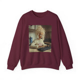 Barbie Sweatshirt — Retro Barbie at Keyboard Photo Print