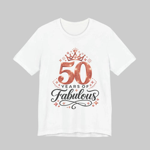 50th Birthday Shirt in White