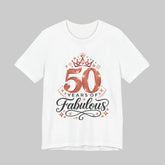 50th Birthday Shirt in White
