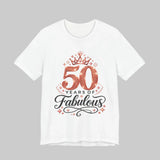 50th Birthday Shirt in White
