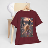 Protest Scene Meme Tee — Girl Running Through Riot Photo Print