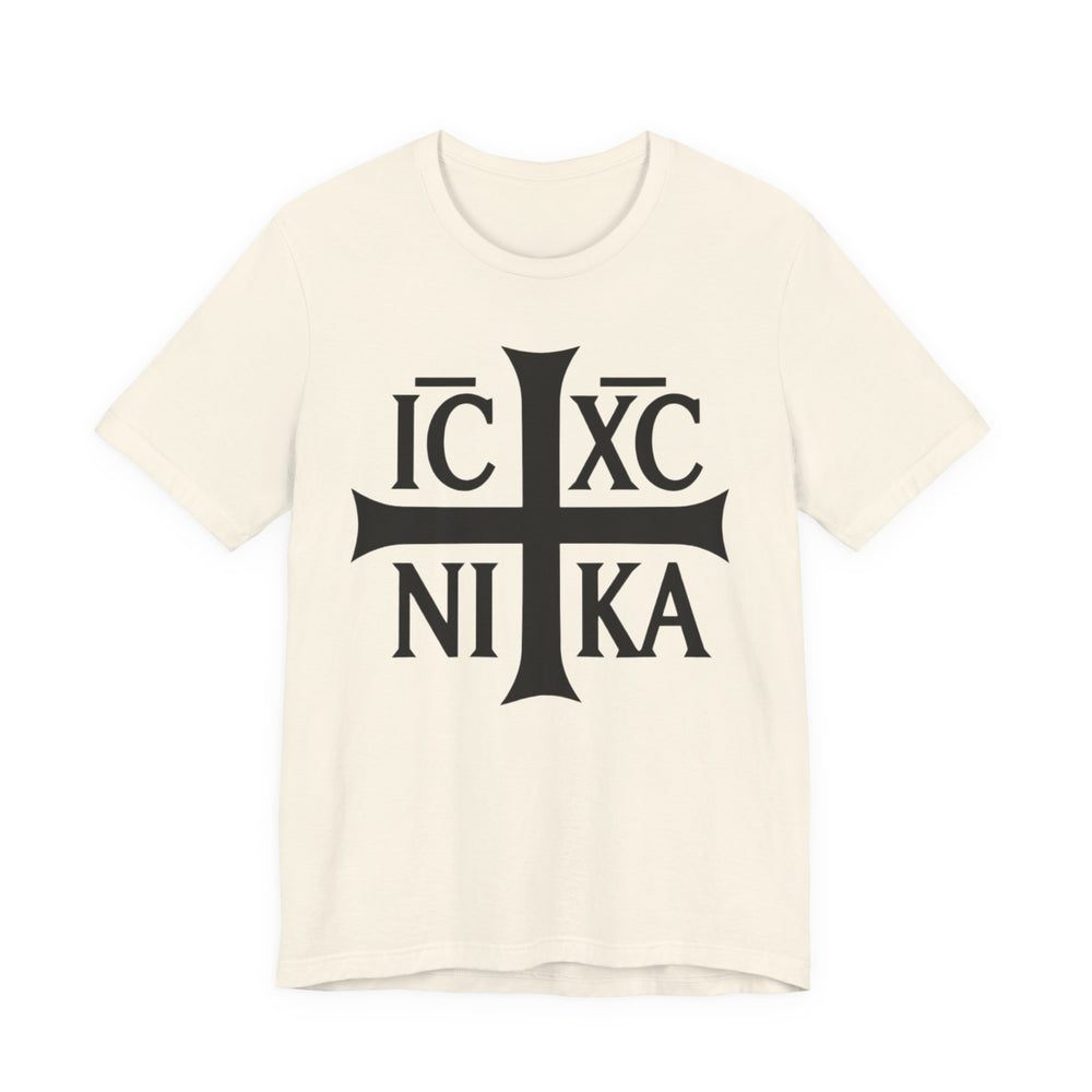 IC XC NIKA Orthodox cross shirt in Natural by Peckwear