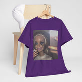 Creepy Doll Selfie Meme Tee in Purple