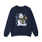 Snowman Nurse Sweatshirt — Snow Much Love for Nursing Winter Crewneck