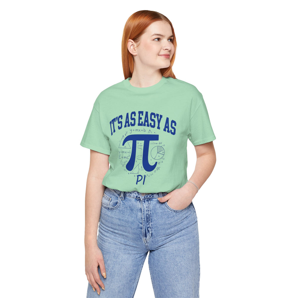 Easy as Pi math teacher shirt graphic tee – image 5