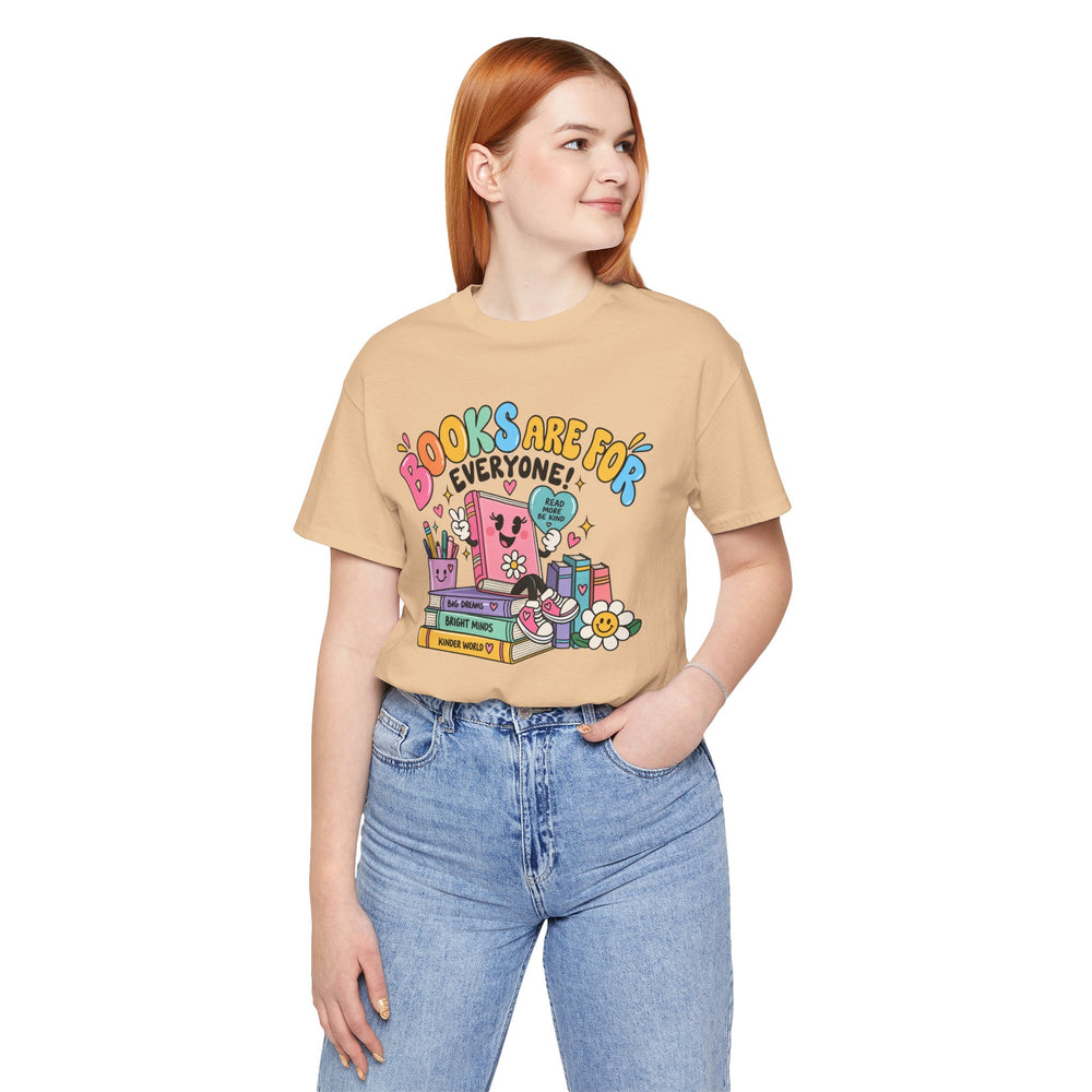 Books Are for Everyone teacher shirt graphic tee – image 5