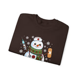 Snowman Nurse Sweatshirt — Snow Much Love for Nursing Winter Crewneck