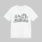 21st Birthday Shirt in White