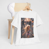 Protest Scene Meme Tee — Girl Running Through Riot Photo Print