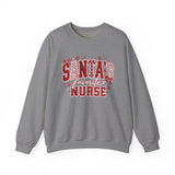 Santa's Favorite Nurse Sweatshirt — Christmas Stethoscope Heart Crewneck