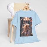 Protest Scene Meme Tee — Girl Running Through Riot Photo Print