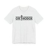 Orthodox Christian cross t-shirt in Ash by Peckwear