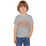 Toddler Birthday Boy Shirt in Sport Grey