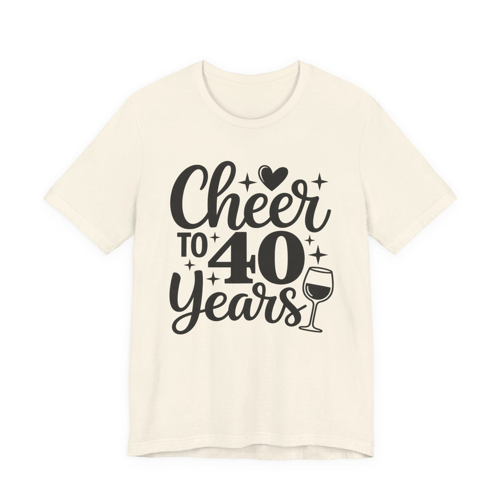 40th Birthday Shirt in Natural