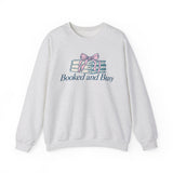 Pink bow teacher sweatshirt with TEACHER lettering - view 2
