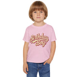 Toddler Birthday Boy Shirt in Light Pink