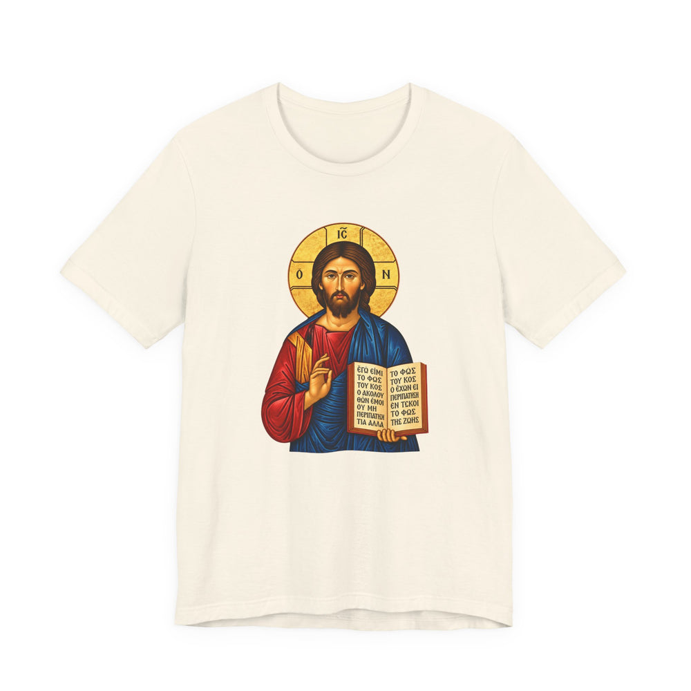 Orthodox Jesus icon shirt in Natural by Peckwear