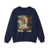 Barbie Sweatshirt — Retro Barbie at Keyboard Photo Print