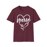 Nurse Heart Stethoscope T-Shirt