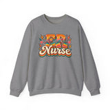 ER Nurse Sweatshirt — Retro Groovy Emergency Nurse Crewneck
