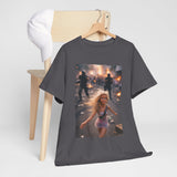 Protest Scene Meme Tee — Girl Running Through Riot Photo Print