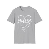 Nurse Heart Stethoscope T-Shirt