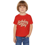 Toddler Birthday Boy Shirt in Red