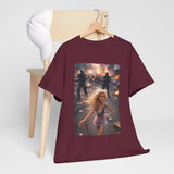 Protest Scene Meme Tee — Girl Running Through Riot Photo Print