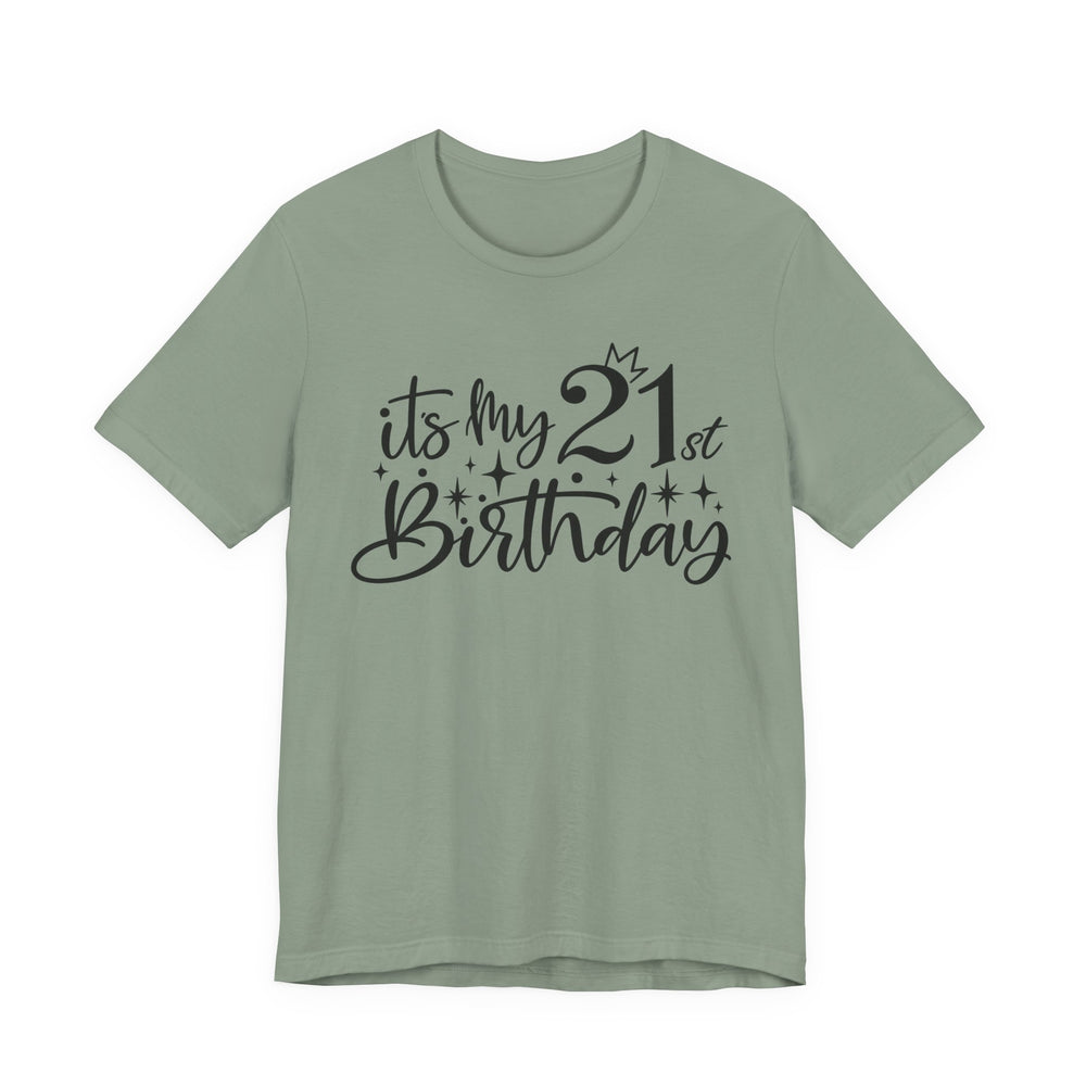 21st Birthday Shirt in Sage