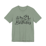 21st Birthday Shirt in Sage