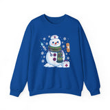 Snowman Nurse Sweatshirt — Snow Much Love for Nursing Winter Crewneck