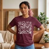 Nursing T-Shirt in Maroon
