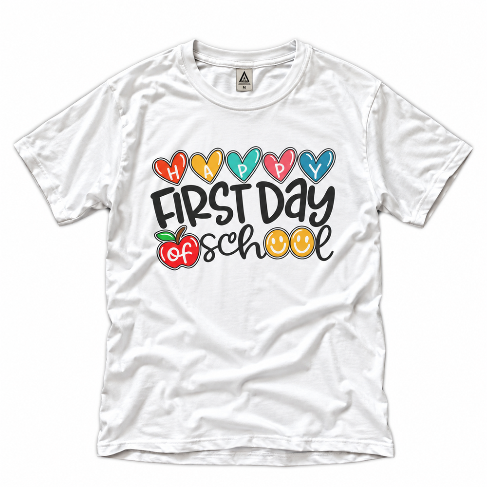 First Day of School teacher shirt graphic tee – image 2