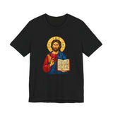 Orthodox Jesus icon shirt in Black by Peckwear