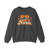 ER Nurse Sweatshirt — Retro Groovy Emergency Nurse Crewneck