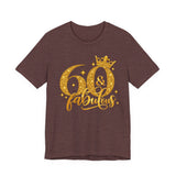 60th Birthday Shirt in Heather Maroon